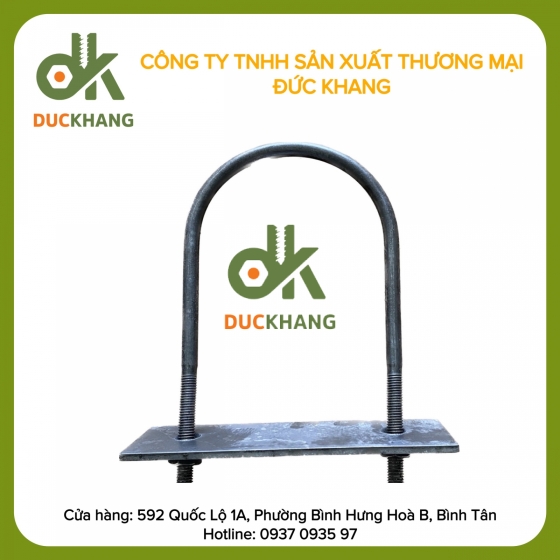 Cùm U Sắt, Xi trắng, Mạ kẽm Nhúng nóng và Inox